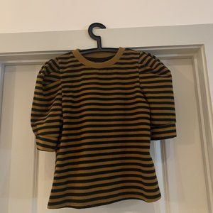 WHO WHAT WEAR Striped Top - M